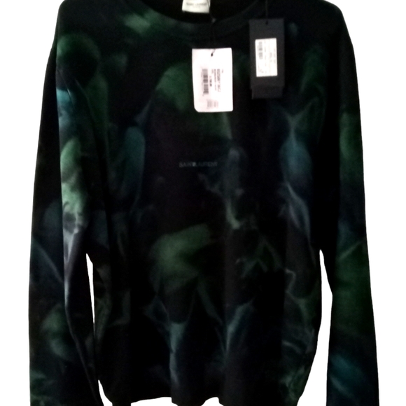 Saint Laurent Other - Ysl Saint Laurent Paris XXL tide dye navy blue and money green